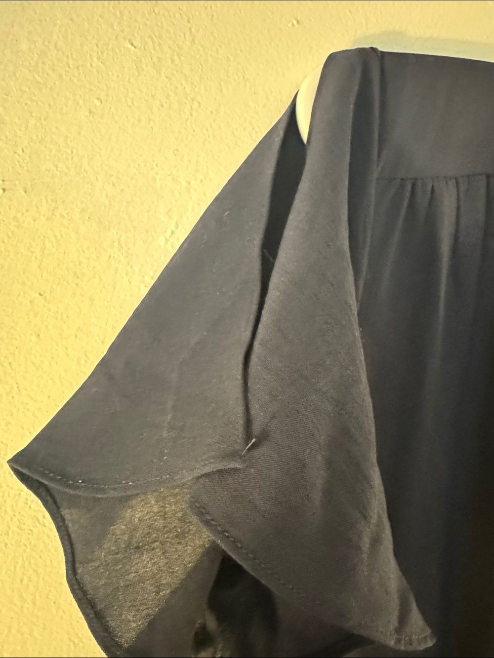 Navy Wrap Maxi Dress with Tie Waist - Picture 4 of 7